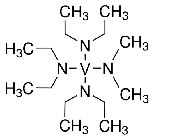 Tris(diethylamino)vanadium(dimethylamino)   - Tris(diethylamido)vanadium(dimethylamido), (NEt2)3V(NMe2)